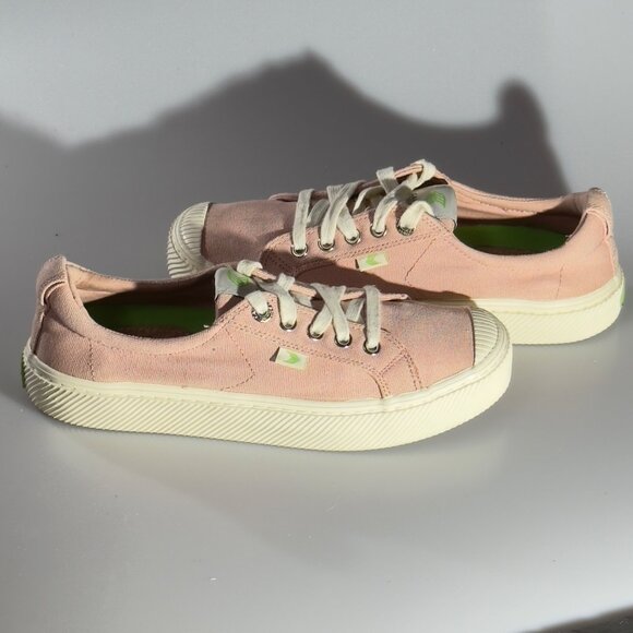CARIUMA Women's OCA Low Pink Canvas Sneakers Sustainable & Comfortable Size 7.5 - Picture 13 of 13